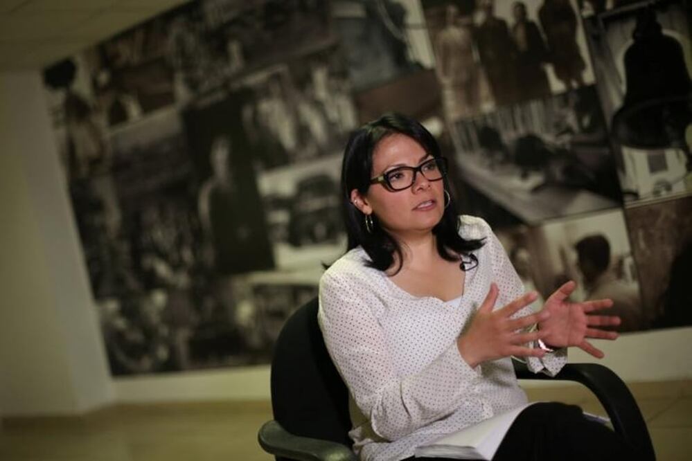 Cinthia Perez, a director of Mexican Commission for Refugee Assistance (COMAR), speaks during an interview in Mexico City, Mexico, December 15, 2016. REUTERS/Edgard Garrido