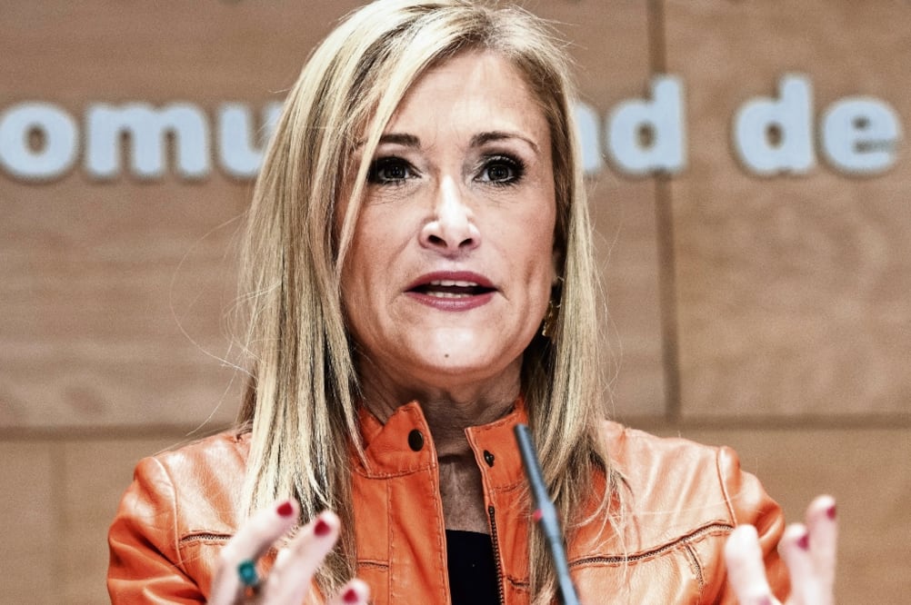La presidenta de la región de Madrid, Cristina Cifuentes, presentó su proyecto Invest in Madrid, para convencer a banqueros (ARCHIVO EL UNIVERSAL)