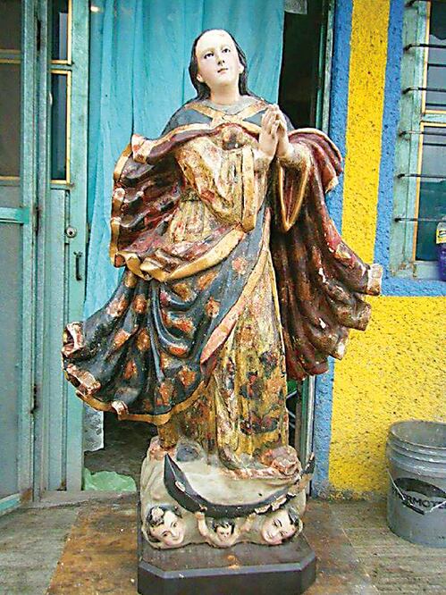 La figura data del año 1920. Los habitantes del lugar piden que les sea devuelta, pues es su patrona (ARCHIVO EL UNIVERSAL)