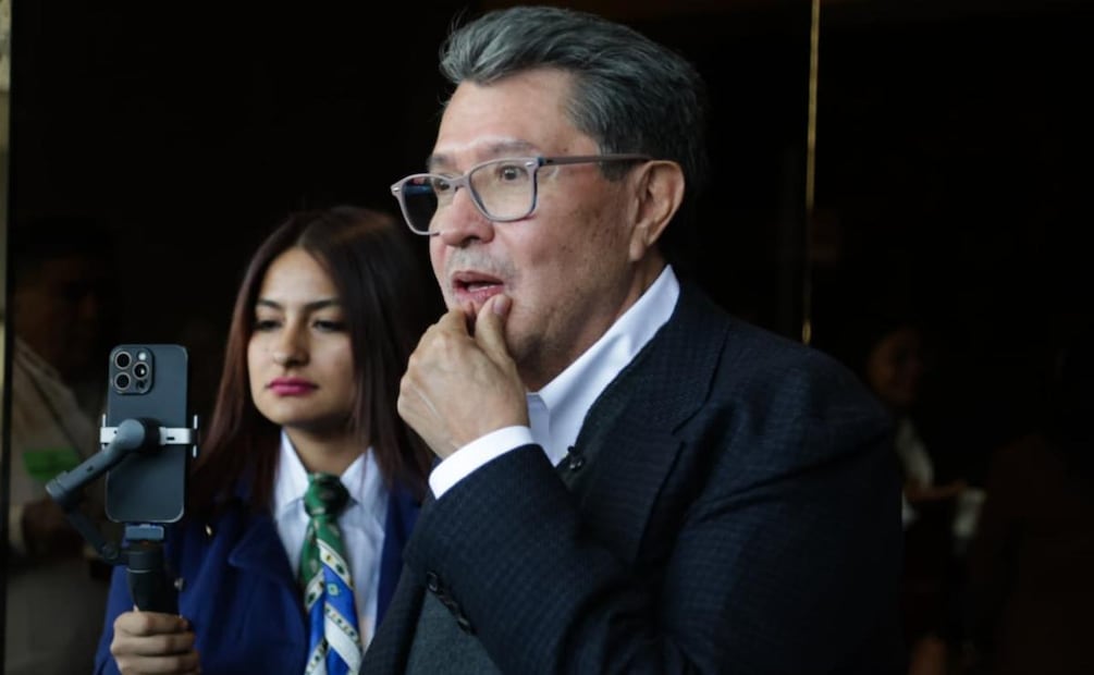 Diputado Ricardo Monreal en el patio de la Cámara de Diputados (23/01/2026). Foto: Carlos Mejía / EL UNIVERSAL
