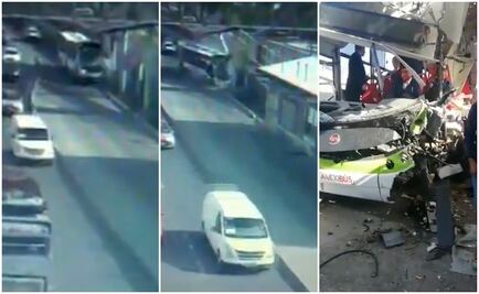 Captan en video choque de Mexibús en Ecatepec
