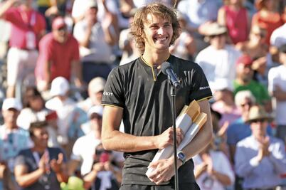 Zverev detiene a Federer