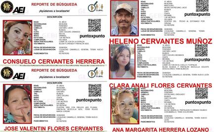 Desaparecen cinco miembros de una familia en General Terán, Nuevo León
