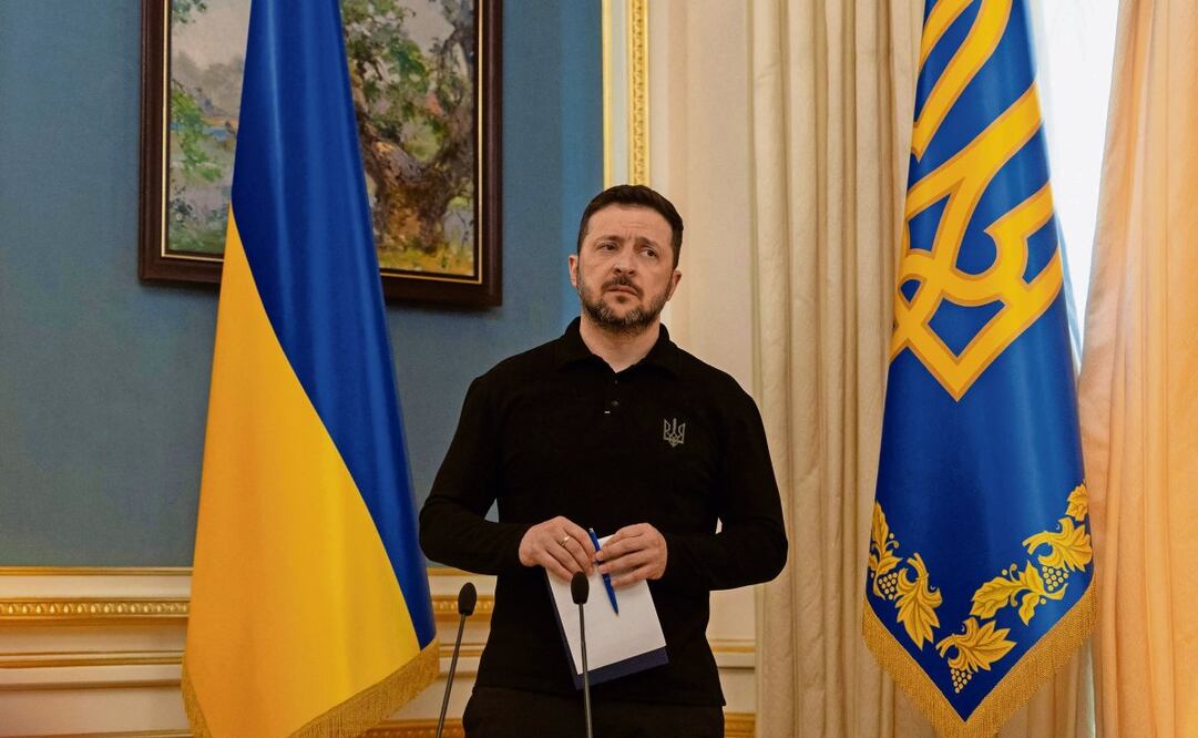 Volodímir Zelensky anuncia reunión con el primer ministro del Reino Unido, Keir Starmer. Foto: Dzhafarova | AFP