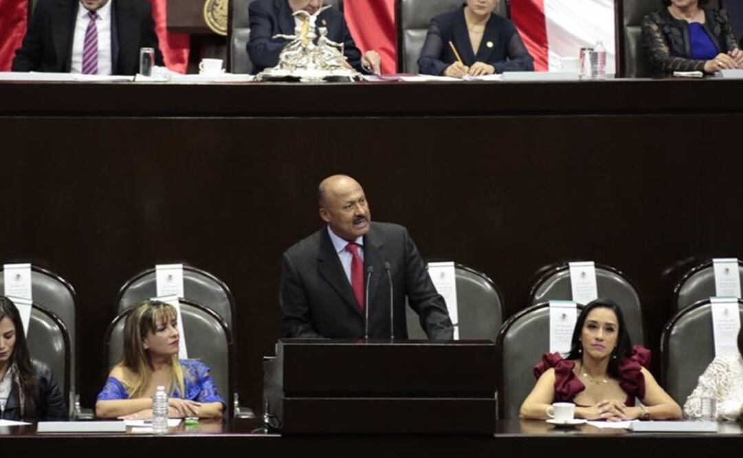 René Juárez, coordinador del PRI en la Cámara de Diputados (Foto: tomada de Twitter @CanalCongreso)
