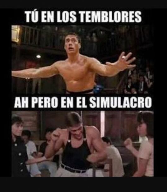 Todavía no es el simulacro, pero ya llegaron los memes