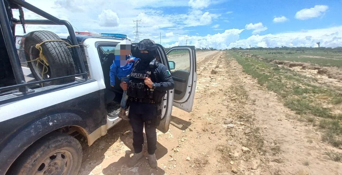 Liberan a 5 de las 6 personas plagiadas en Pinos, Zacatecas; entre ellas se encuentra un niño de 3 años de edad. (Foto: especial)