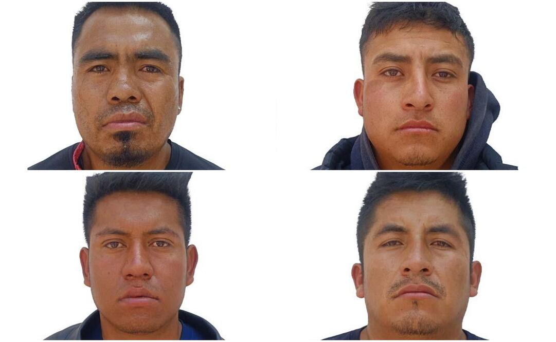 Fernando Jerónimo Galindo, Argimiro García Gómez, Víctor Sánchez Beltrán y José Luis Piña Zaragoza fueron sentenciados por un juez a permanecer en prisión por casi cinco décadas. Fotos: Especiales