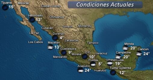 Continúa el frío en gran parte del país por frente frío 38
