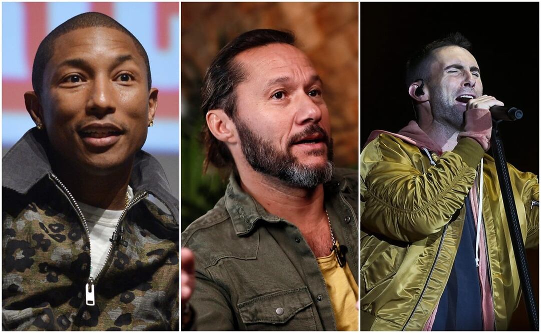Desde Pharrell Williams, pasando por Diego Torres hasta llegar a Maroon Five, todos te ponen contento. Fotos: Archivo