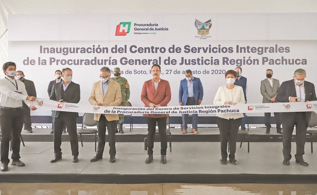 Omar Fayad durante la inauguración del Centro de Servicios Integrales de la procuraduría estatal. Foto: Especial