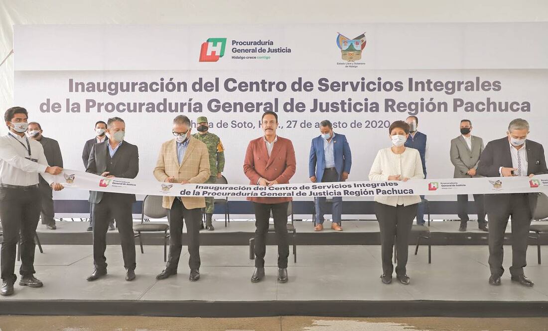 Omar Fayad durante la inauguración del Centro de Servicios Integrales de la procuraduría estatal. Foto: Especial
