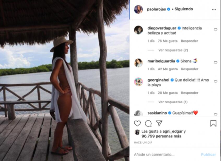 Paola Rojas posa en sexy bikini chic para Instagram  