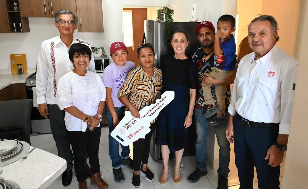 Programa Vivienda para el Bienestar, en Reynosa, Tamaulipas. Acudió la presidenta de México, Claudia Sheinbaum. Foto: Presidencia