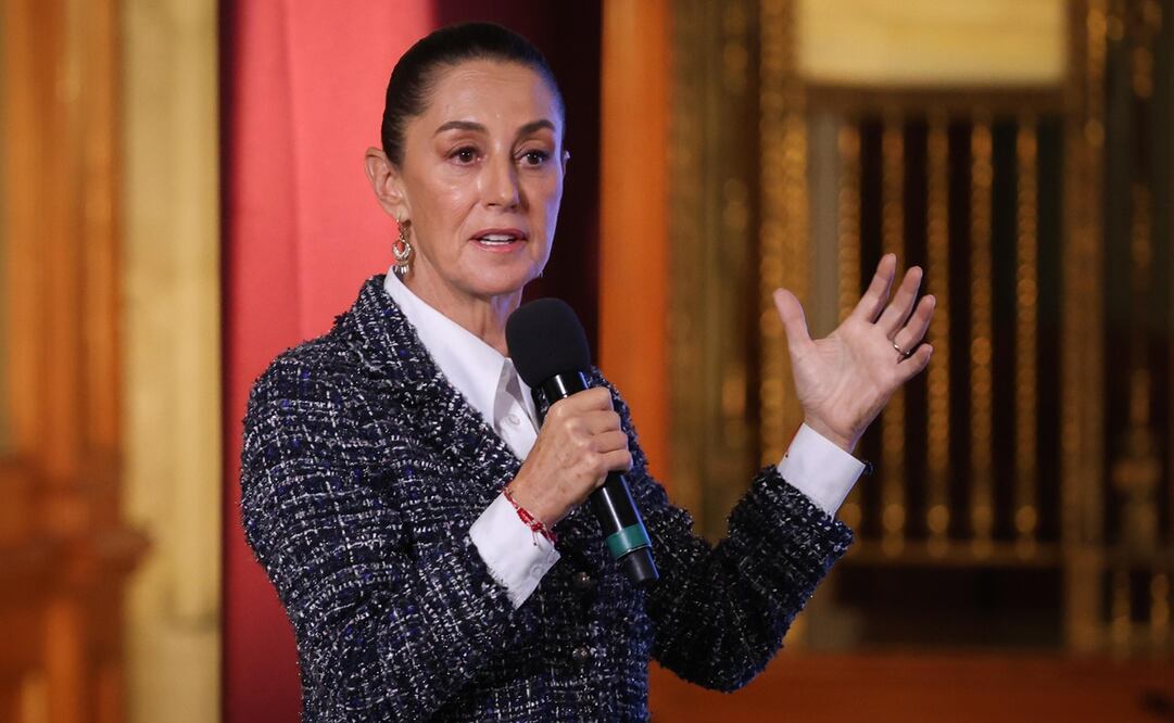 Claudia Sheinbaum en su conferencia matutina del 21 de octubre cuestionó el por qué jueces están en paro. Foto: Diego Simón / EL UNIVERSAL