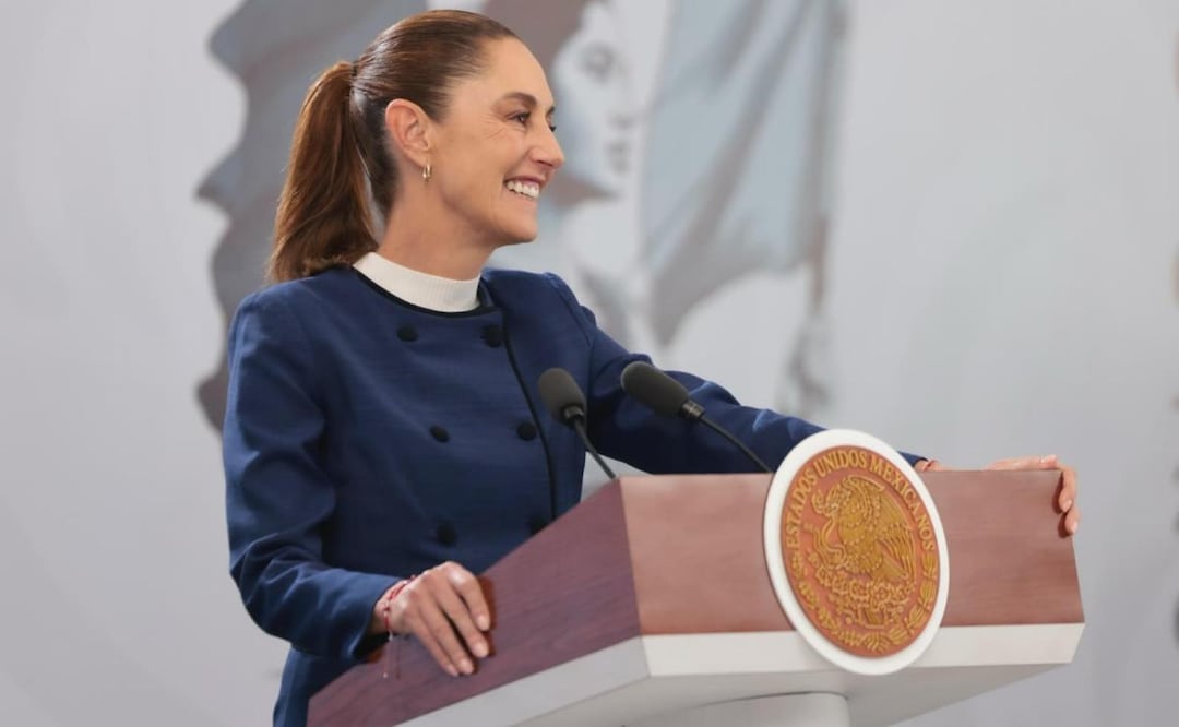 Presidenta Claudia Sheinbaum Pardo durante su conferencia de prensa desde Jalisco (06/03/2026). Foto: Presidencia