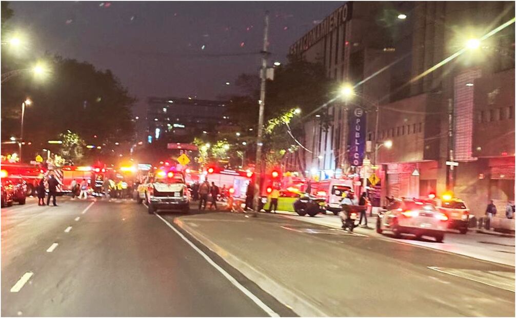 Incendio en Arcos de Belén. Foto: Victoria Carrillo/ELUNIVERSAL