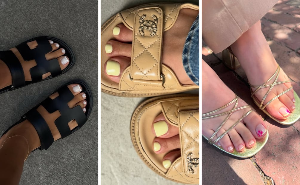 Color, forma y acabado: la guía clave para una pedicura de impacto. Foto: Instagram @deniseabdelkader, @beige_nailstudio, @ nailartbygrecia