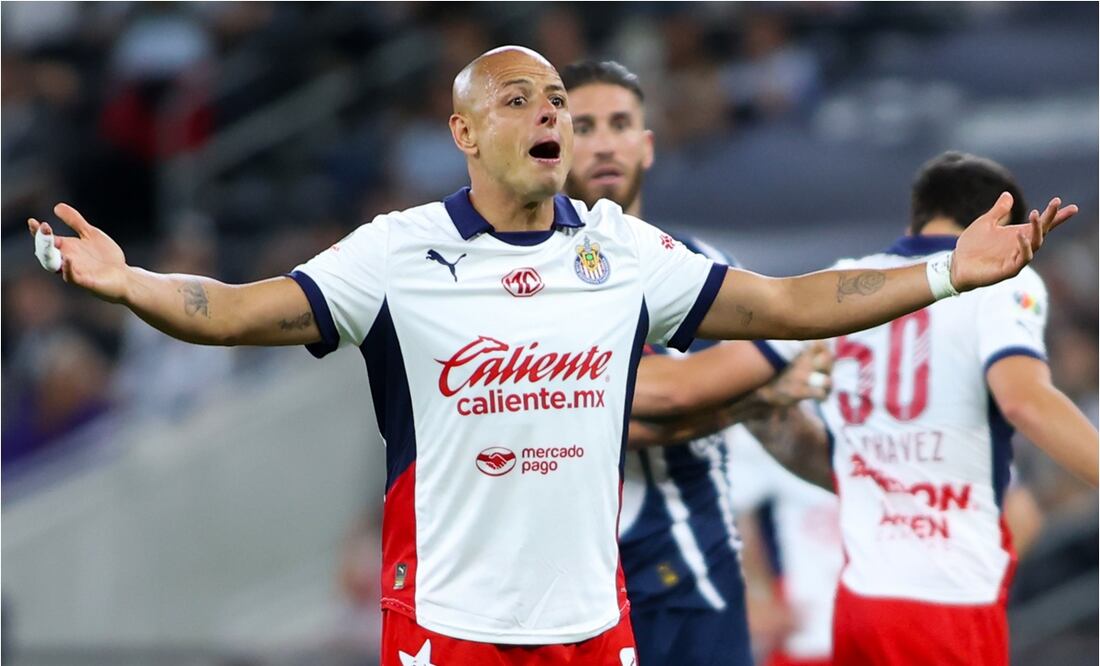 Javier Hernández durante un encuentro de las Chivas en el Clausura 2025. FOTO: IMAGO7