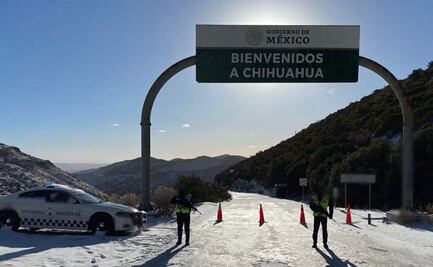 Nieve cristaliza carreteras en Sonora y Chihuahua y deja incomunicados varios municipios