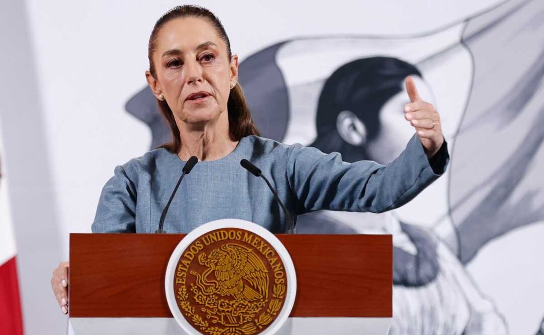 Conferencia del pueblo del 24 de marzo del 2025 que encabeza al presidenta de México, Claudia Sheinbaum Pardo, en Palacio Nacional. Foto: Diego Simón / EL UNIVERSAL