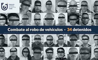 Durante febrero, Fiscalía de CDMX captura a 34 personas por robo de vehículos y autopartes; aumentan cateos y órdenes de aprehensión