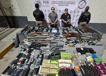Autoridades federales realizan operativo en Monterrey; decomisan arsenal y detienen a 3 personas