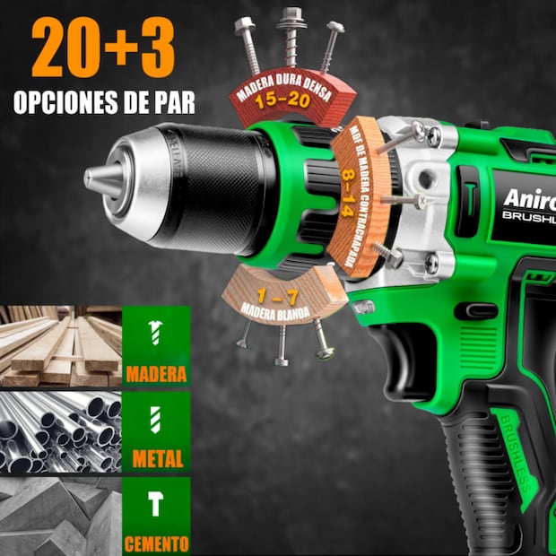 taladro inalambrico 20v