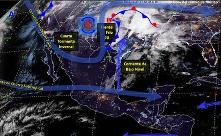 Frío y viento en Sonora, Chihuahua y Durango por nueva tormenta invernal