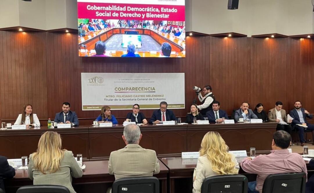 Feliciano Castro externó que los tres órganos de gobierno están ocupados en la investigación y trabajos de inteligencia para combatir a los generadores de la violencia (27/01/2025). Foto: Especial/El Universal