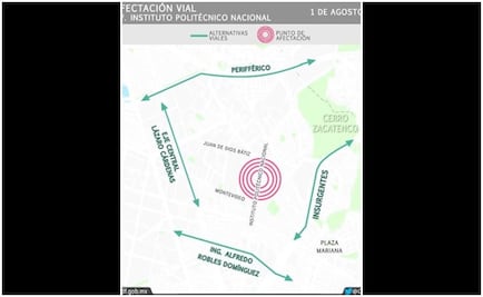 Estudiantes no aceptados marchan en inmediaciones del IPN