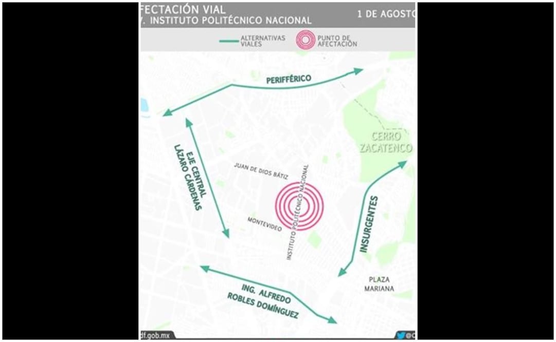 Estudiantes no aceptados marchan en inmediaciones del IPN