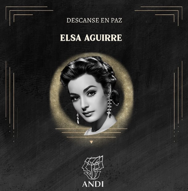 El Consejo Directivo y el Comité de Vigilancia de la Asociación Nacional de Intérpretes comunicaron el fallecimiento de Elsa Aguirre. Fue una de las actrices más icónicas y emblemáticas de la Época de Oro del cine mexicano.
