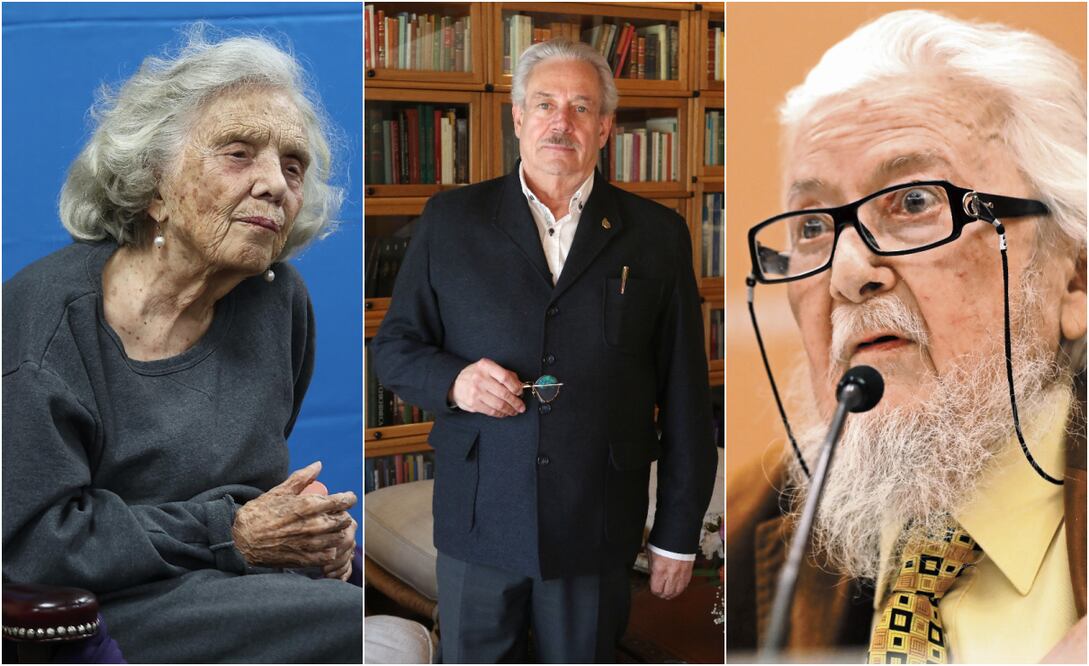 Elena Poniatowska, Gonzalo Celorio y Fernando del Paso, ganadores del Premio Cervantes.
Fotos: EL UNIVERSAL, archivo