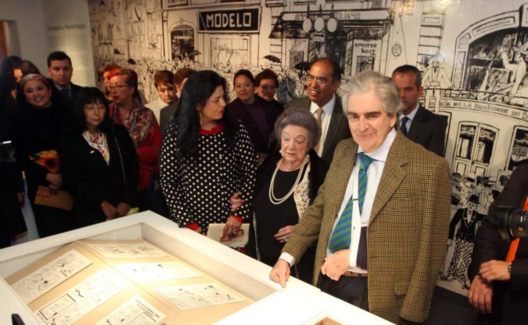 Durante la apertura, Rafael Tovar y de Teresa, presidente del Conaculta, se refirió a Vargas como un hombre que "creó a 'La familia Burrón' como una forma de crear una realidad, la cual es conocida por los mexicanos". FOTO: Notimex.