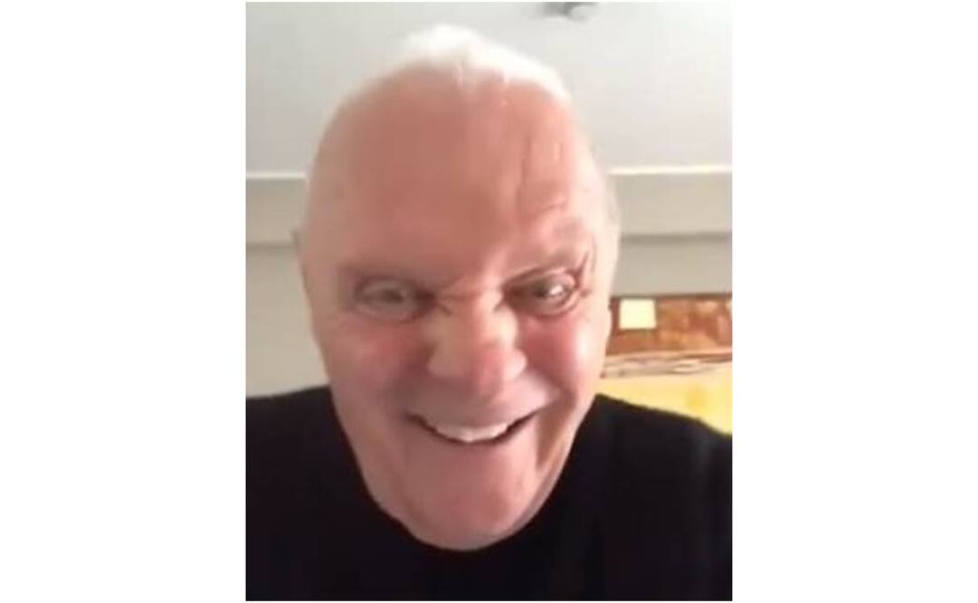 Las extrañas muecas de Anthony Hopkins. FOTO: Especial