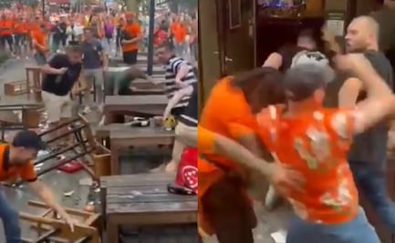 Aficionados de Países Bajos e Inglaterra protagonizan pelea campal previo a la semifinal