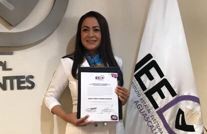 Tere Jiménez recibe Constancia de Mayoría como gobernadora electa de Aguascalientes