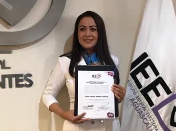 Tere Jiménez recibe Constancia de Mayoría como gobernadora electa de Aguascalientes