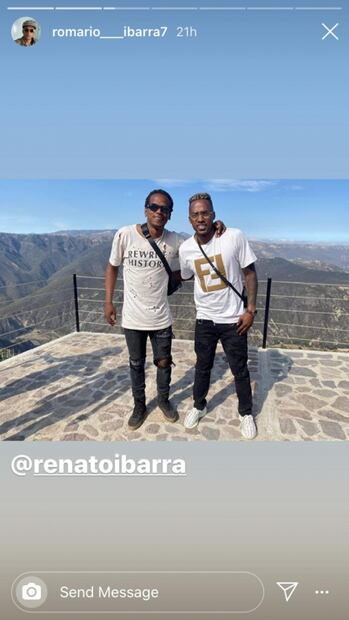 Renato Ibarra reaparece y presume viaje con su hermano Romario