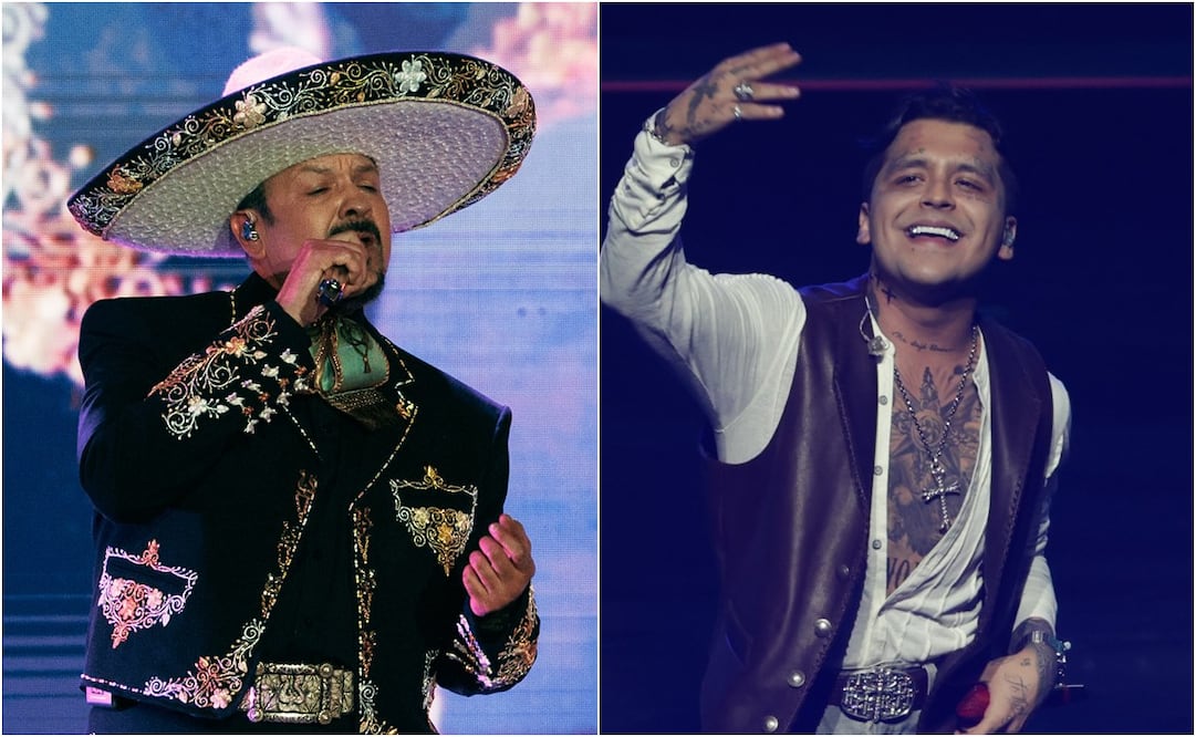 Pepe Aguilar ha expresado en más de una ocasión su admiración por Christian Nodal Fotos: Archivo EL UNIVERSAL.