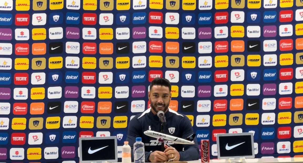 Nathan Silva en conferencia de prensa - Foto: Miguel Flores/EL UNIVERSAL