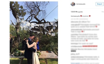 Irene Azuela comparte foto de su boda