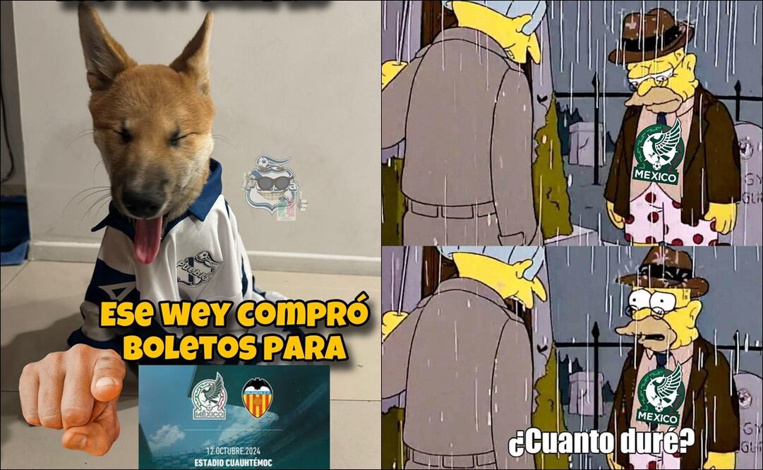 La Selección Mexicana protagonizó ridícula igualada con Valencia y fue blanco de los memes / FOTO: ESPECIAL