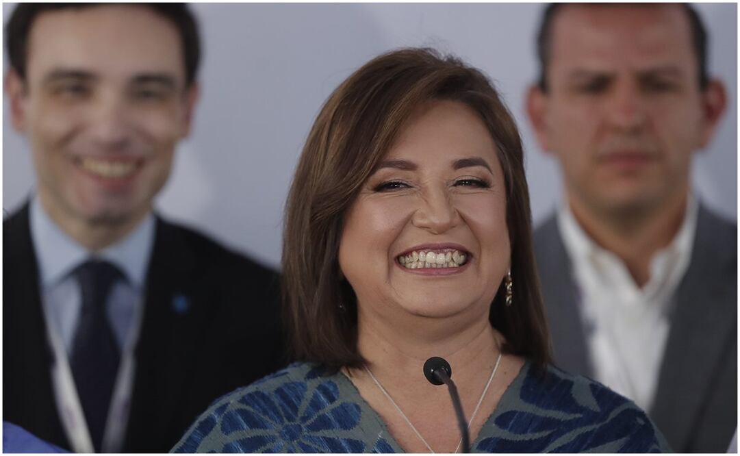 Xóchitl Gálvez candidata del PAN-PRI-PRD. Foto: EFE