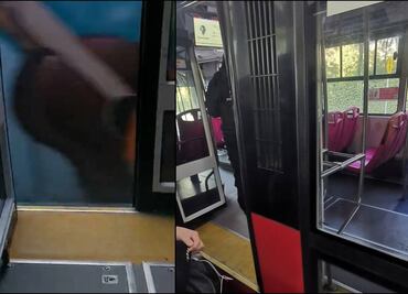 VIDEO: Ahora, se abren las puertas del Metrobús en marcha