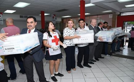 Donan en Sinaloa más de 40 mil materiales de curación por sismo