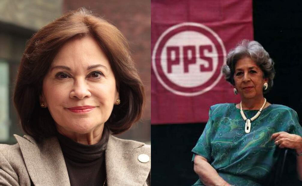 Cecilia Soto y Marcela Lombardo, candidatas a la presidencia en 1994. Foto: Facebook Cecilia Soto / X @MagosNava