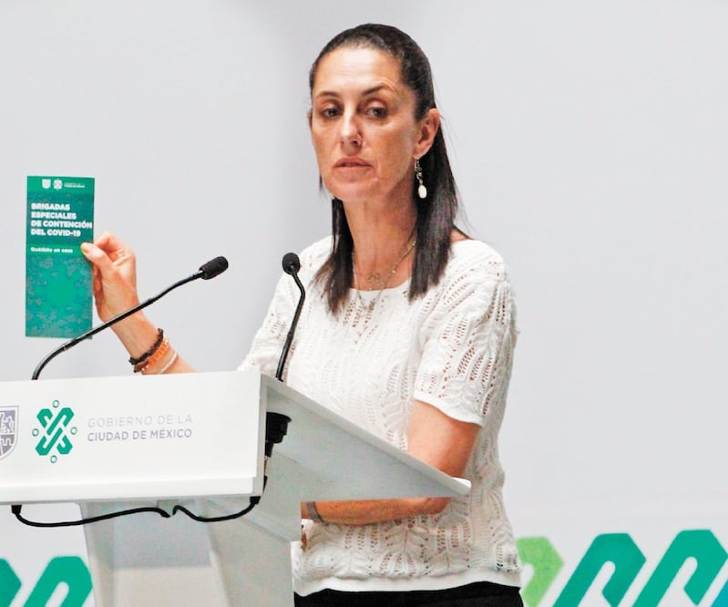 La mandataria capitalina informó que hoy se reunirá con el Consejo de Salud de la Ciudad de México para determinar las nuevas medidas. KARINA CONTRERAS. EL UNIVERSAL