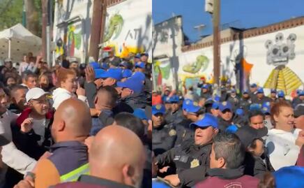 VIDEO Detienen a líder comerciante, tras enfrentamiento con policías; ambulantes se oponen a reordenamiento